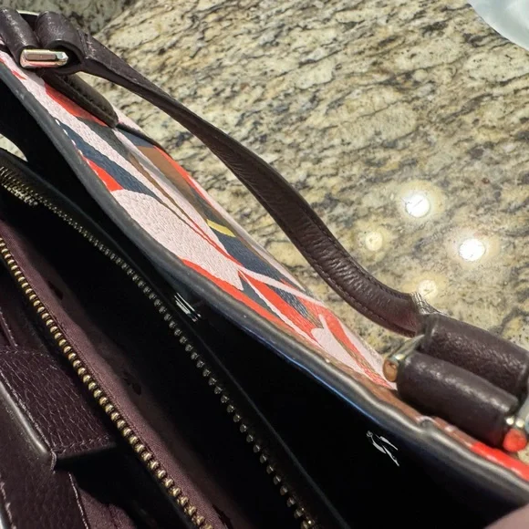 Kate Spade floral pebble leather purse - Picture 4 of 8